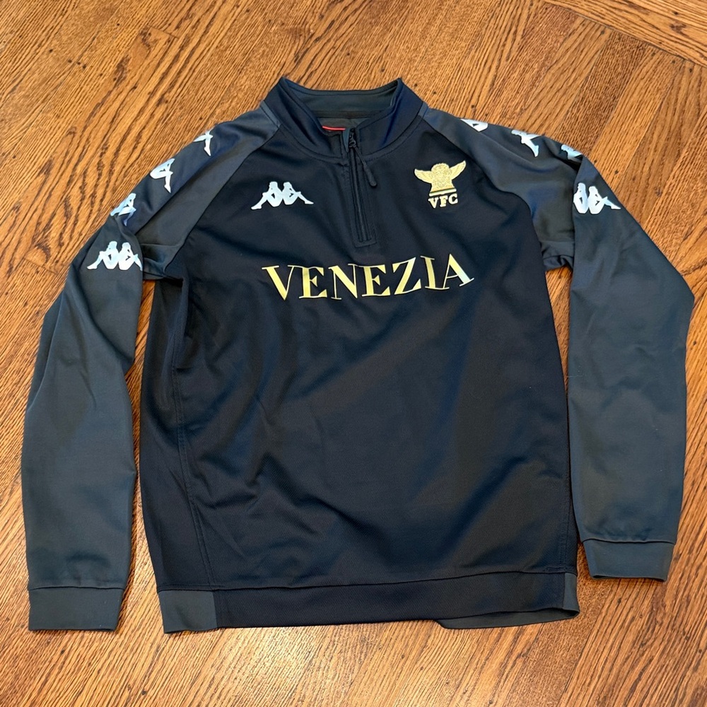 Venezia FC 2021 2022 1/4 Zip Long Sleeve Training Top Kappa - men's size large
